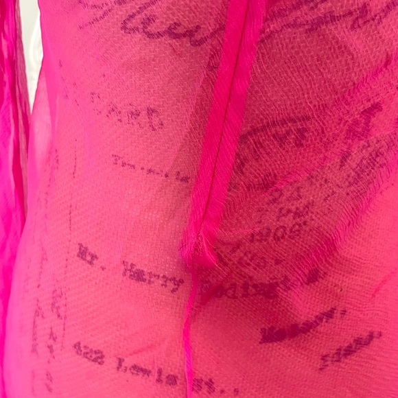 AUTHENTIC Dolce & Gabbana VINTAGE Neon Pink Pleat Dress Top - Picture 6 of 15